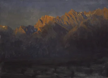 Soloppgang i Sierras, ca. 1872.