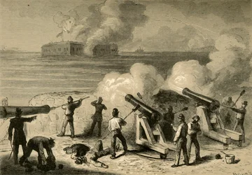 Angrepet av Fort Sumter, 1878.