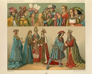 "Le Costume Historique" (The Complete Costume History) av Auguste Racinet, IV bind