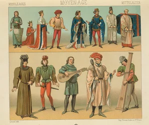 "Le Costume Historique" (The Complete Costume History) av Auguste Racinet, IV bind