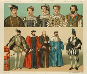 "Le Costume Historique" (The Complete Costume History) av Auguste Racinet, IV bind