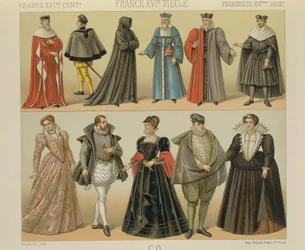 "Le Costume Historique" (The Complete Costume History) av Auguste Racinet, bind IV