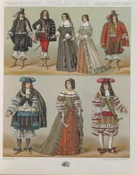 "Le Costume Historique" (The Complete Costume History) av Auguste Racinet, bind V