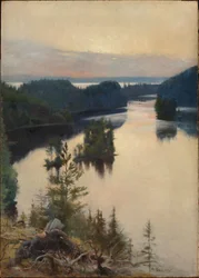Kaukola-ryggen ved solnedgang