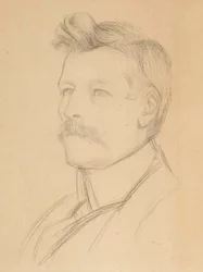 Portrett av Emil Wikström, leder