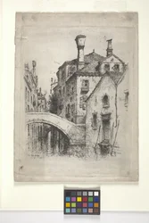 Rio Della Senza, Venezia (etsing)
