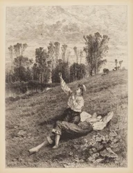 Uten tittel (Boys Flying a Kite)