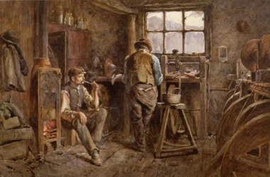 A Jet Workshop, Whitby (akvarell på papir)