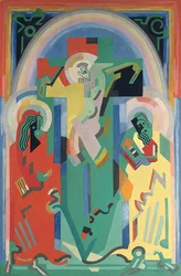 Korsfestelse, ca. 1935 (olje på lerret)