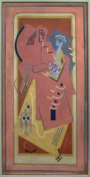 Kvinne og barn; maleri av Albert Gleizes (1881–1953), olje på lerret