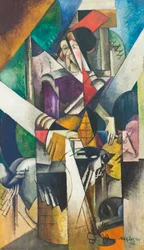 Kvinne med dyr (Madame Raymond Duchamp-Villon)