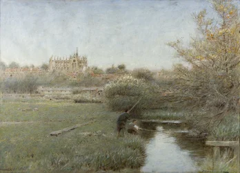 Arundel (akvarell, kroppsfarge, penn og blekk på papir)