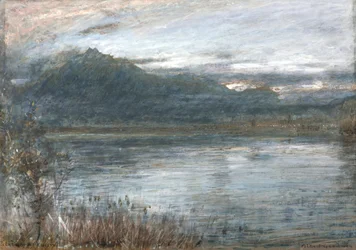 Pilatus og luserne (akvarell og kroppsfarge på tonet papir)