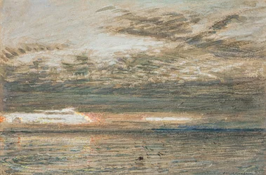 Solnedgang over havet