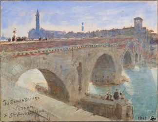 Den romerske broen, Verona og St. Anastatius