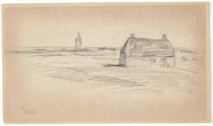 Våningshus og kirketårn