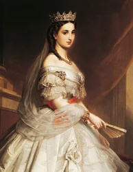 Portrett av Charlotte av Saxe-Coburg-Gotha (Laeken)