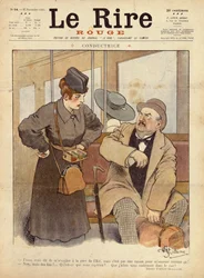 Konduktøren, karikatur fra Le Rire Rouge, 27. november 1915