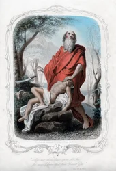 Legg ikke din hånd på ledningen for nå vet jeg at du frykter Gud, c1850.
