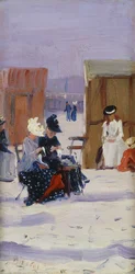 På stranda,