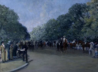Rotten Row, Hyde Park (olje på lerret)