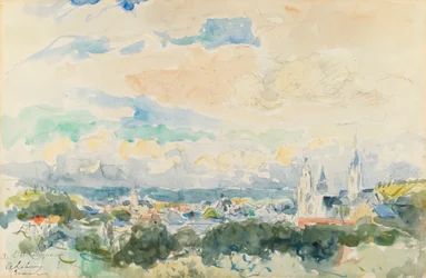 Sketch of a Village, slutten av 1800-begynnelsen av 1900-tallet.