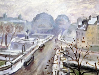Pont Neuf under snøen