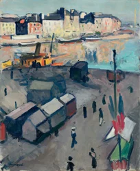 Port du Havre, ca. 1907 (olje på lerret)