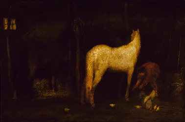 I stallen, før 1911.