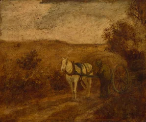 Reparasjon av seletøyet, midten til slutten av 1870-årene (olje på lerret)