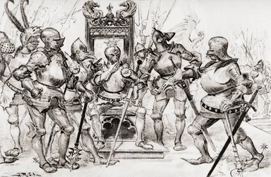 Le conseil des captains de Picrochole eller The Council of Picrocholes kapteiner.