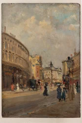 Regent Street (olje på plate)
