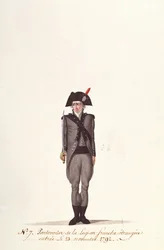 En pontoner fra den franske fremmedlegionen, fra Coppetiers, 23. november 1792