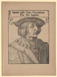 Den hellige romerske keiseren Maximilian I (trykk)