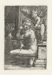 Knelende Venus med Amor