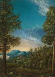 Landskap med slott, ca. 1525