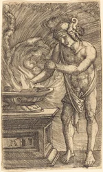 Mucius Scaevola brenner hånden sin