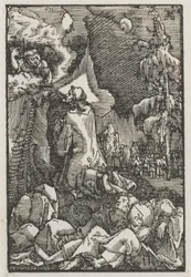 Menneskets fall og forløsning: Kristus på Oljeberget, ca. 1515.