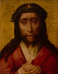 Christ the Man of Sorrows (olje på panel)