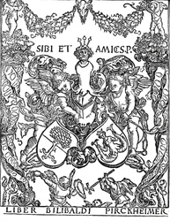 Bokskilt av Willibald Pirkheimer, c1502-1503, 1906