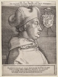 Kardinal Albrecht av Brandenburg - den store platen