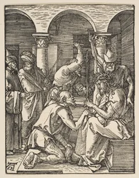 Kristus kronet med torner, fra The Small Passion, ca. 1509.