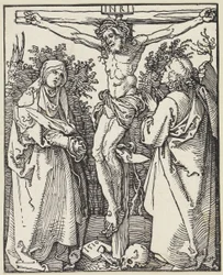 Kristus på korset med Maria og Johannes