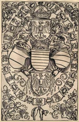 Maximilians våpenskjold som romernes konge