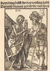 Døden og Lansquenet, 1510.