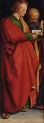 De fire apostlene, venstre del, scene: Hellige Johannes og Peter