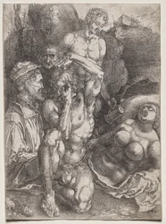 Gruppe på fem figurer
