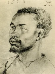Hodestudie av en svart afrikaner