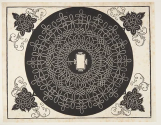 Interlaced ledningsmønster med avlangt skjold