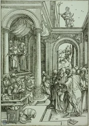 Jomfru Marias liv: Marias fremstilling i tempelet (Bartsch 81)
